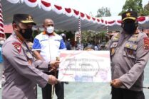 Tinjau Vaksinasi Merdeka di Kabupaten Jayapura