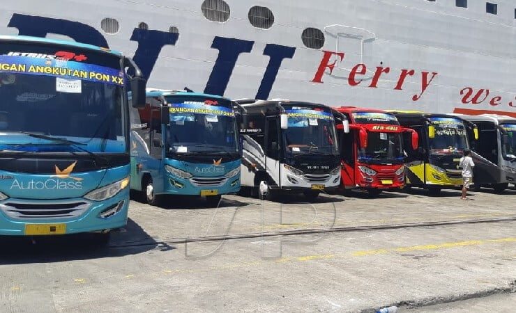 316 Bus Penunjang PON XX dan Peparnas Tiba di Jayapura