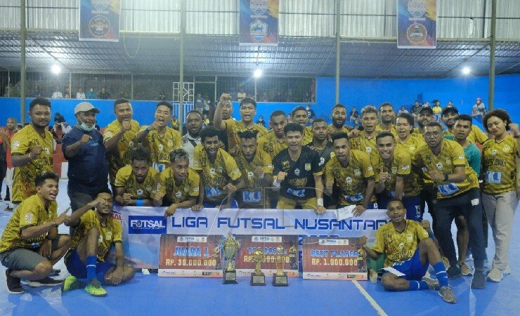 Futsal Mimika Juara Liga Futsal Nusantara Zona Papua 2022