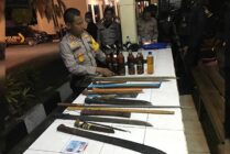 Polisi di Merauke Amankan Sajam dan Air Sofgan dari Pendukung Paslon Bupati