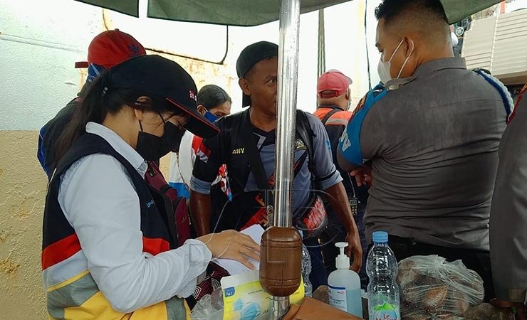 Penumpang Masuk Timika di Pelabuhan Poumako Berkurang