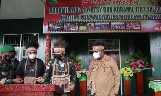 Danrem Merauke Resmikan Dua Koramil di Asmat